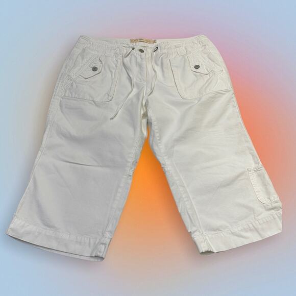 J CREW Women’s 12 White Cotton Capri Pant - Picture 2 of 3